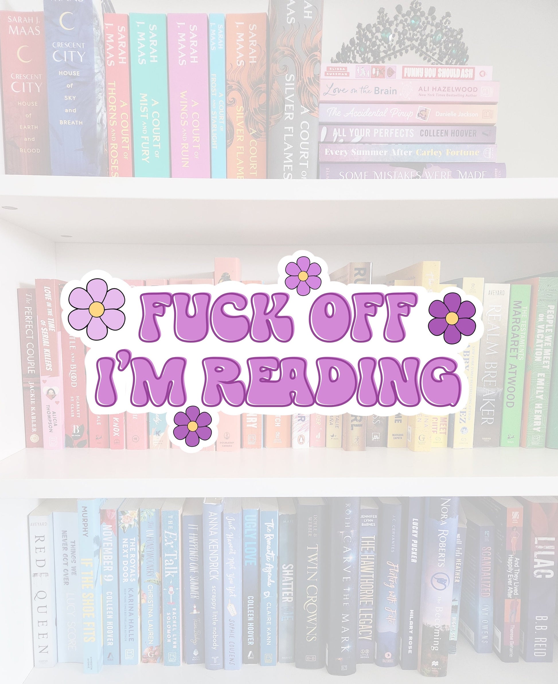 F*** off I'm reading - Sticker | bookish merch | bookish gifts | book addict | reader | laptop stickers / books | happy reader
