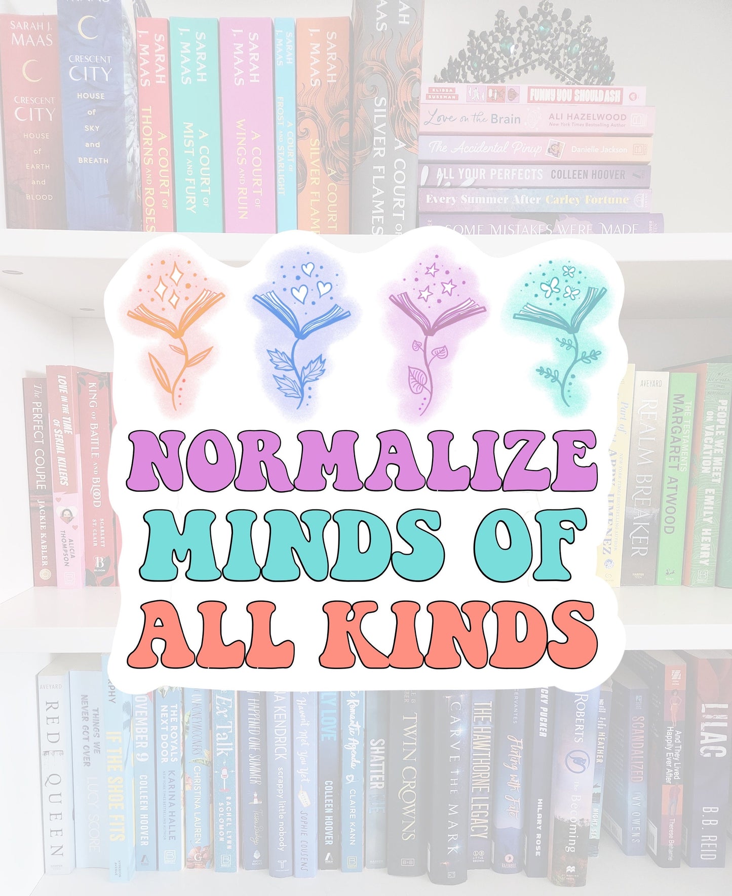 Normalize minds of all kinds - vinyl sticker | water resistant | mental health | awareness | health | stickers