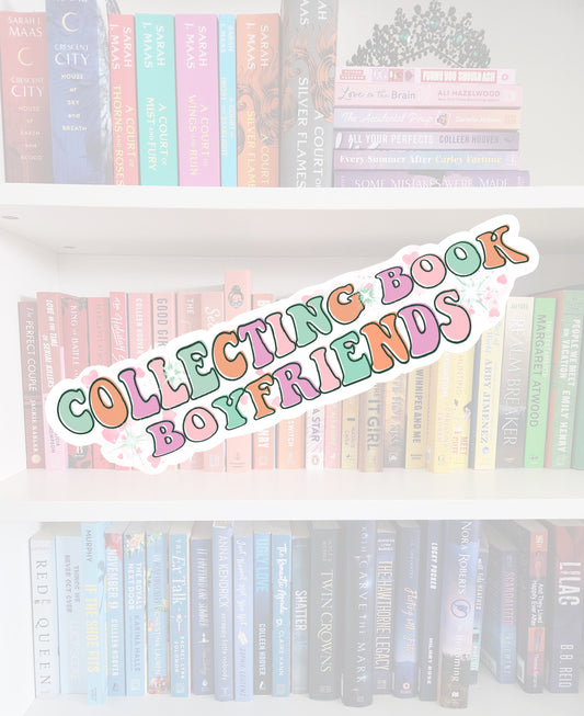 Collecting book boyfriends- Sticker | bookish sticker | books | reader | retro | bookish gifts | booktok | bookstagram