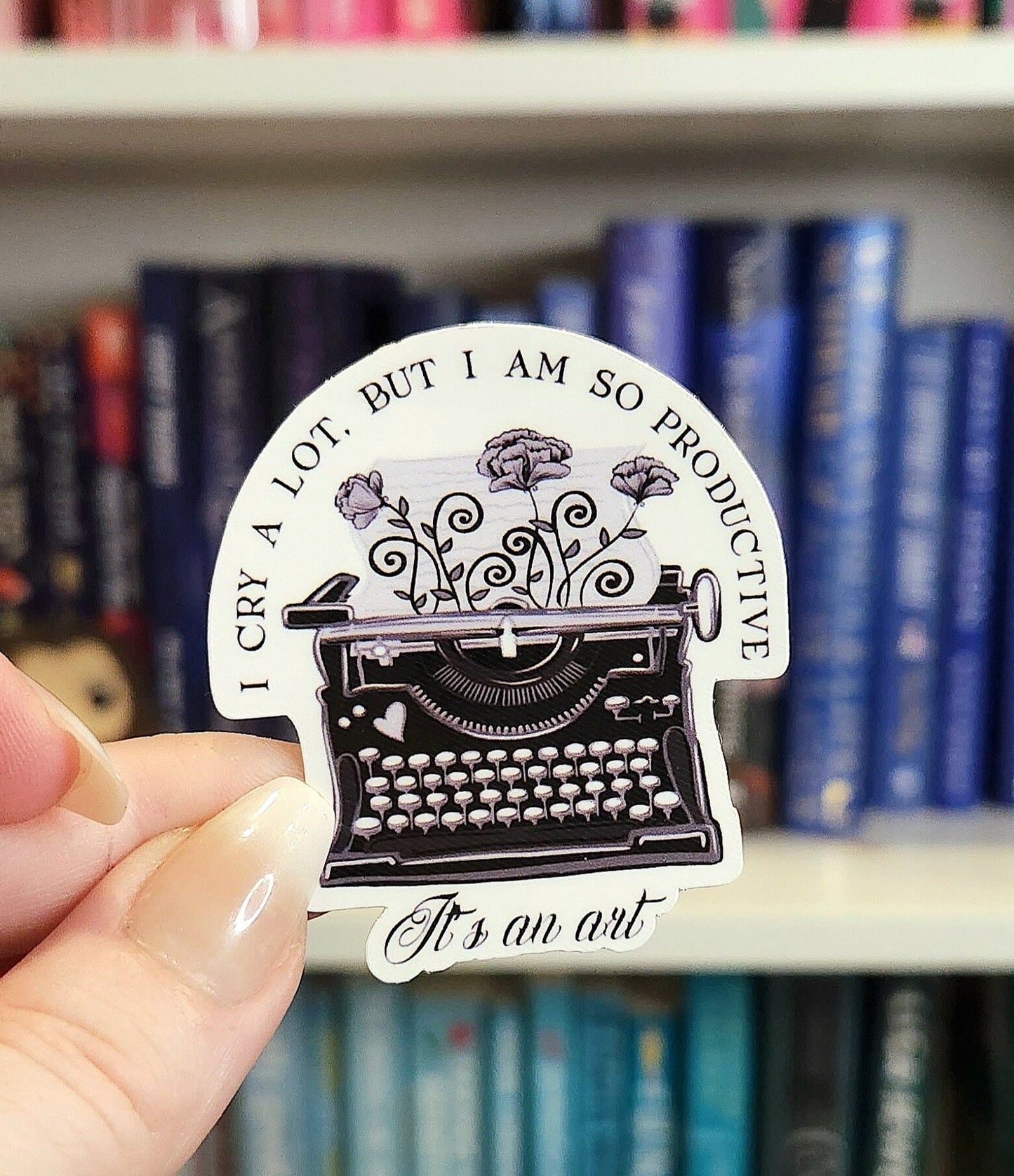 I cry a lot - vinyl sticker | water resistant | mental health | awareness | health | stickers. | t.s | TPD inspired