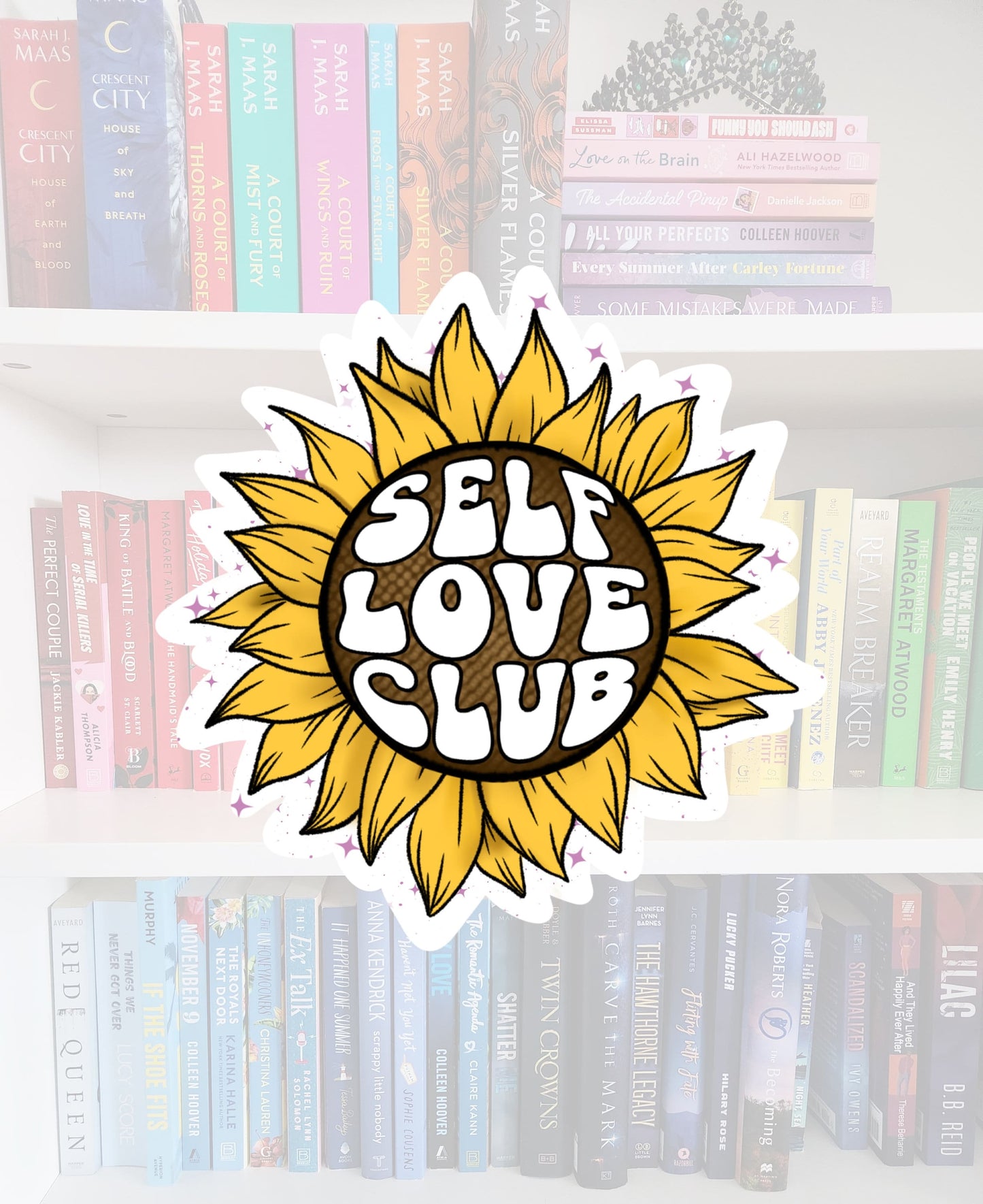 Self Love Club - vinyl sticker | water resistant | mental health | awareness | health | stickers | sunflower