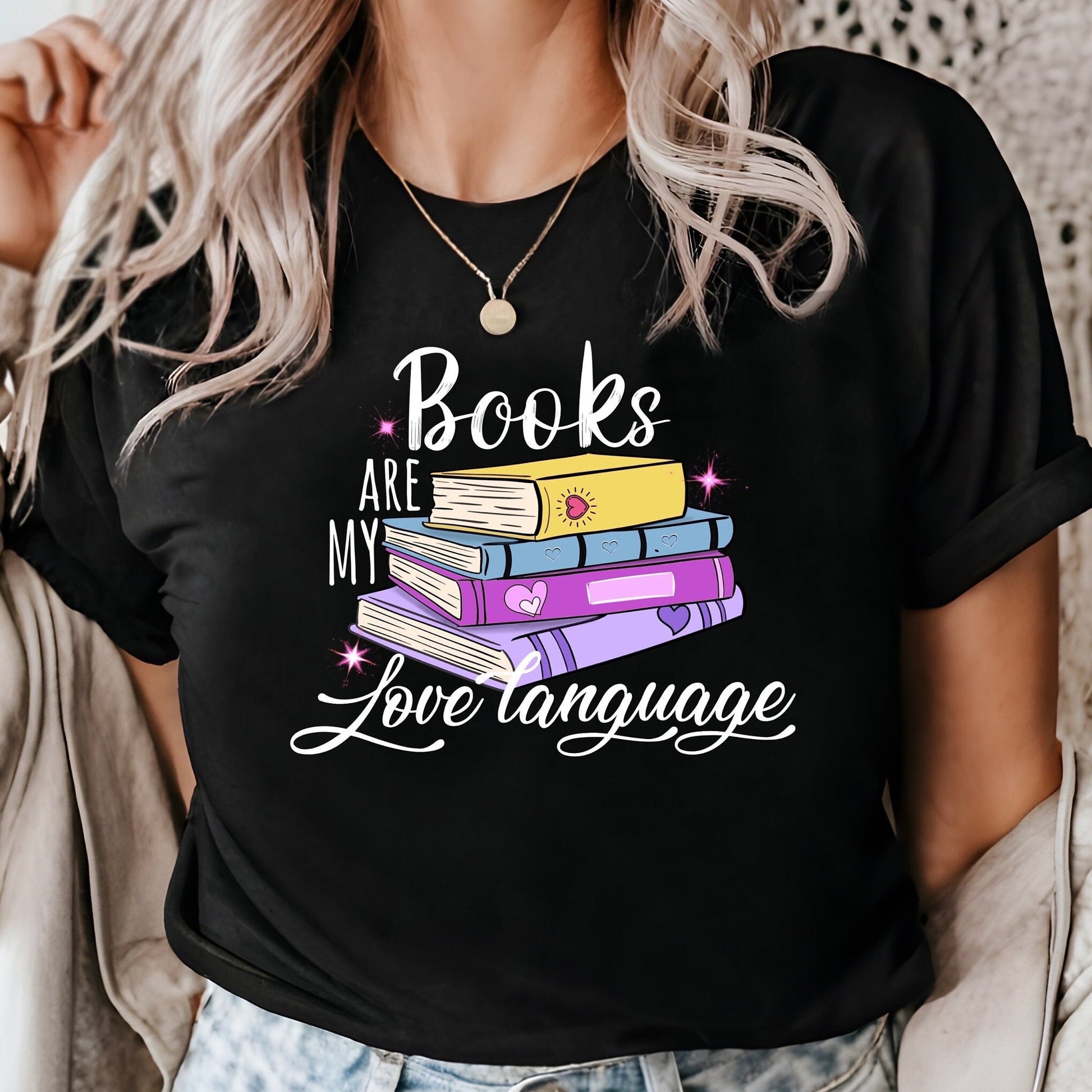 Books are my love language - Bookish Tee, Reading Shirt, Book Lover T-shirt | bookish gifts | book merch | apparel | tshirts