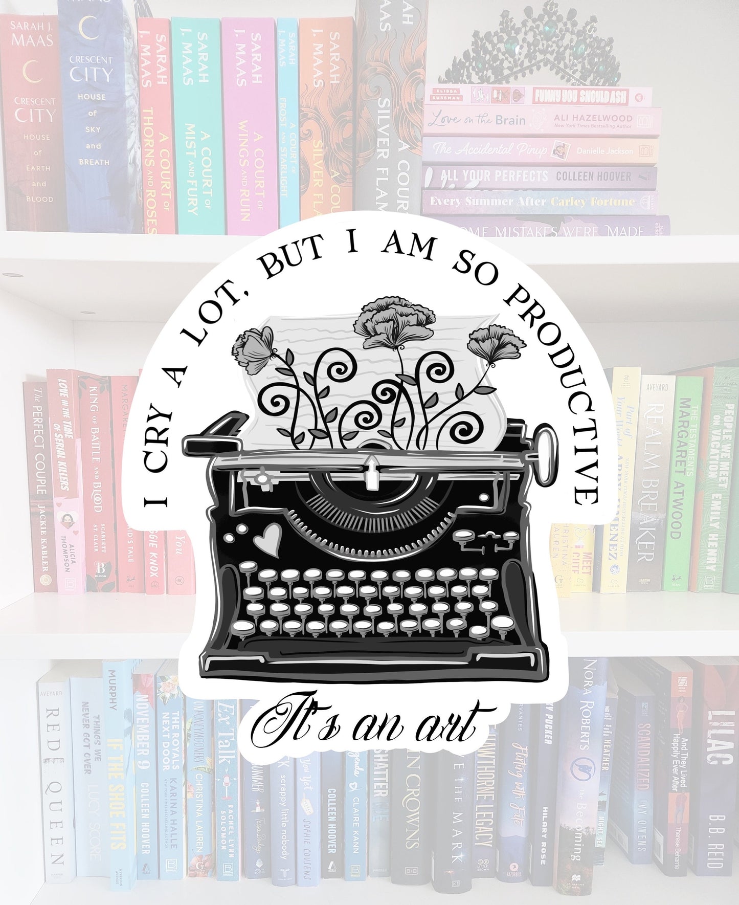 I cry a lot - vinyl sticker | water resistant | mental health | awareness | health | stickers. | t.s | TPD inspired