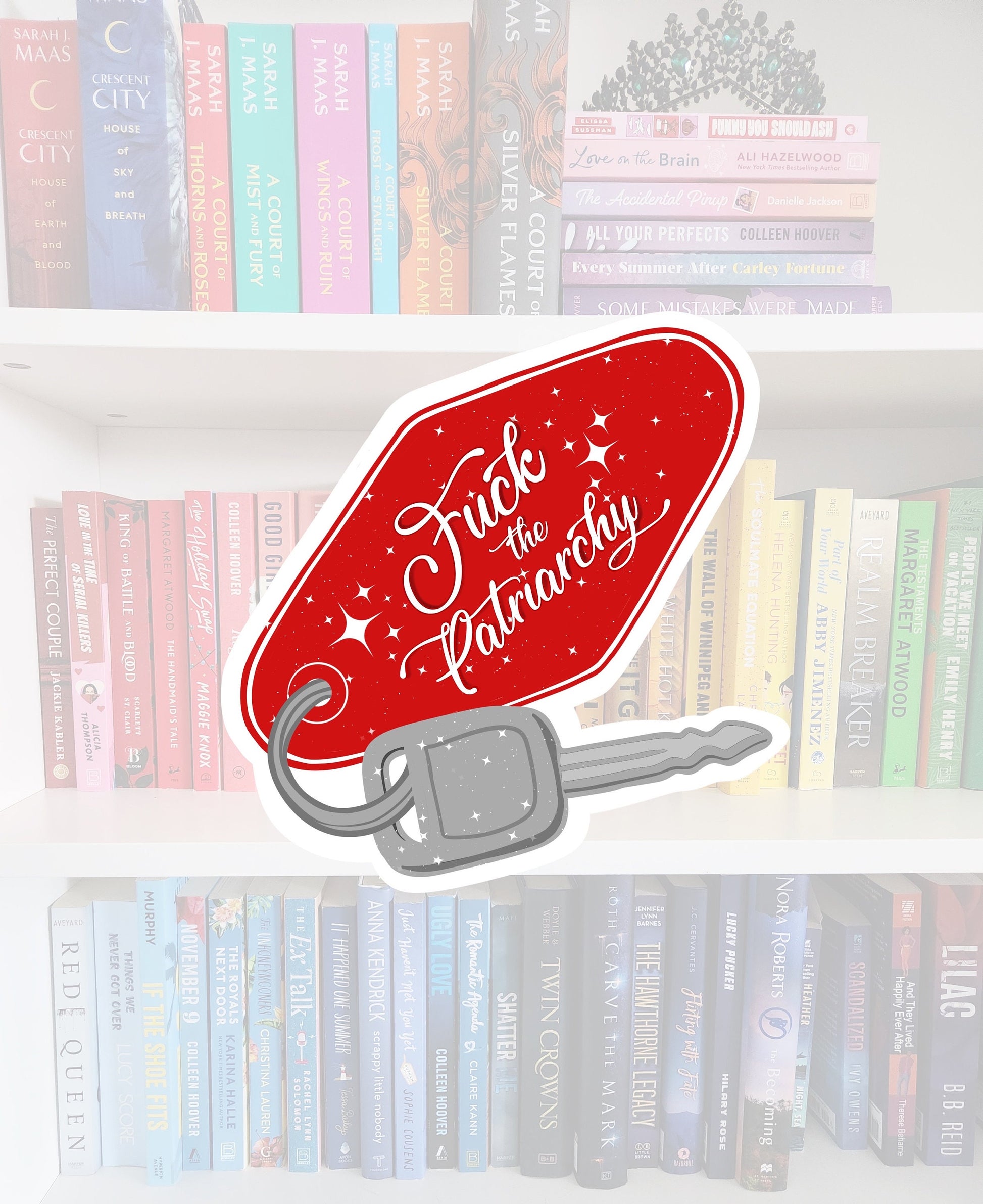 F*ck the patriarchy - kindle sticker | booktok / book addict / water resistant | bookish gifts | books | bookish | t.swift | swiftie