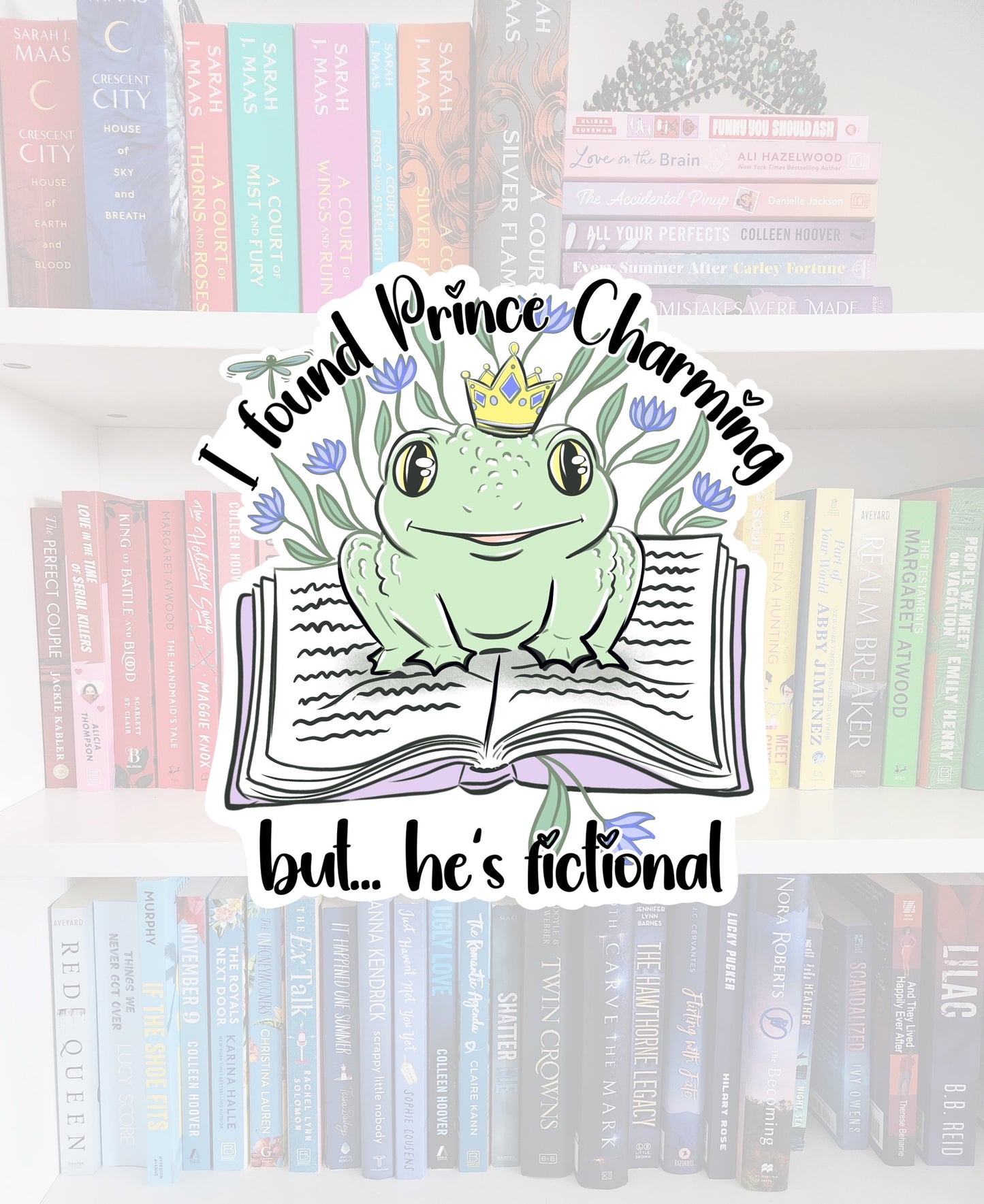 I found prince charming - bookish stickers / toad / book addict / whimsy / reader / water resistant | bookish gifts | e-reader | kindle