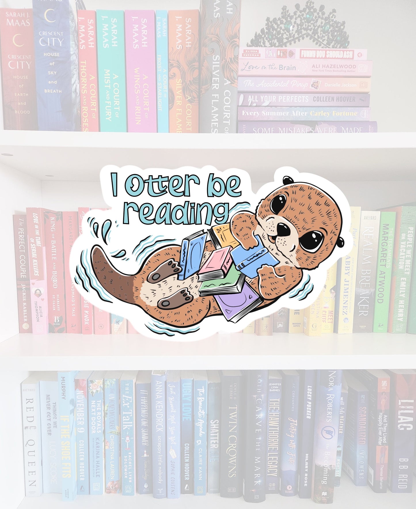 I otter be reading - bookish stickers / booktok / book addict / whimsy / reader / water resistant | bookish gifts | e-reader | kindle