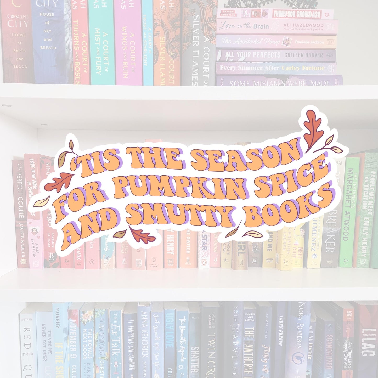 This the season for pumpkin spice - spooky season stickers / booktok / book addict / whimsy / reader / water resistant | bookish gifts