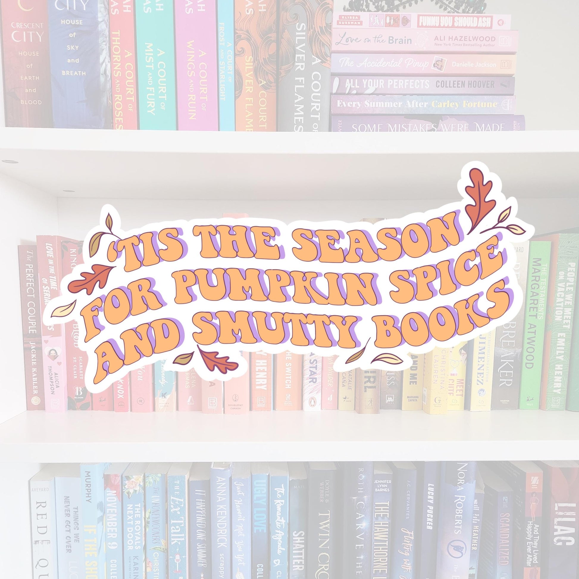 This the season for pumpkin spice - spooky season stickers / booktok / book addict / whimsy / reader / water resistant | bookish gifts