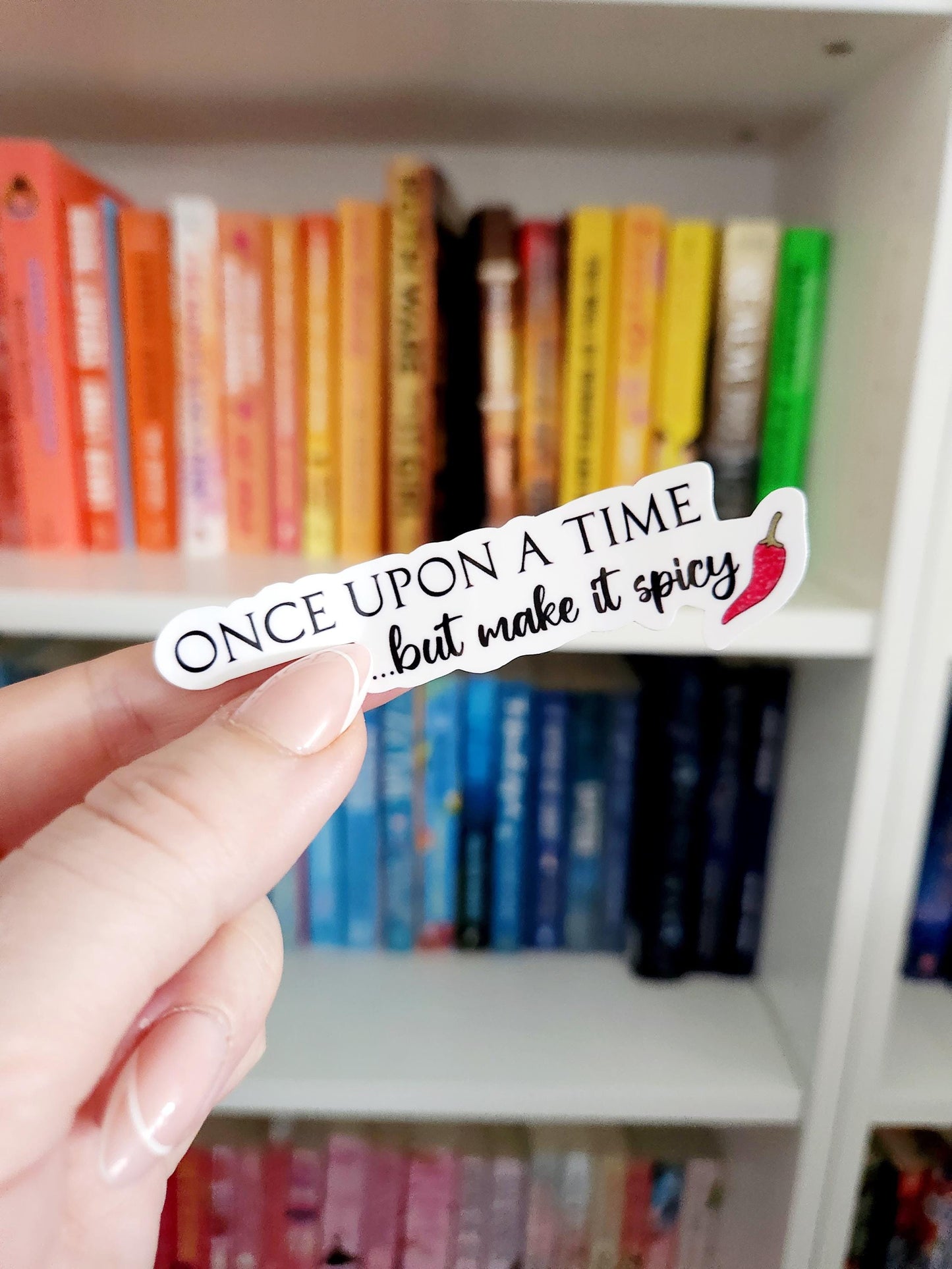 Spicy Booktok Sticker, Book Addict, Water Resistant