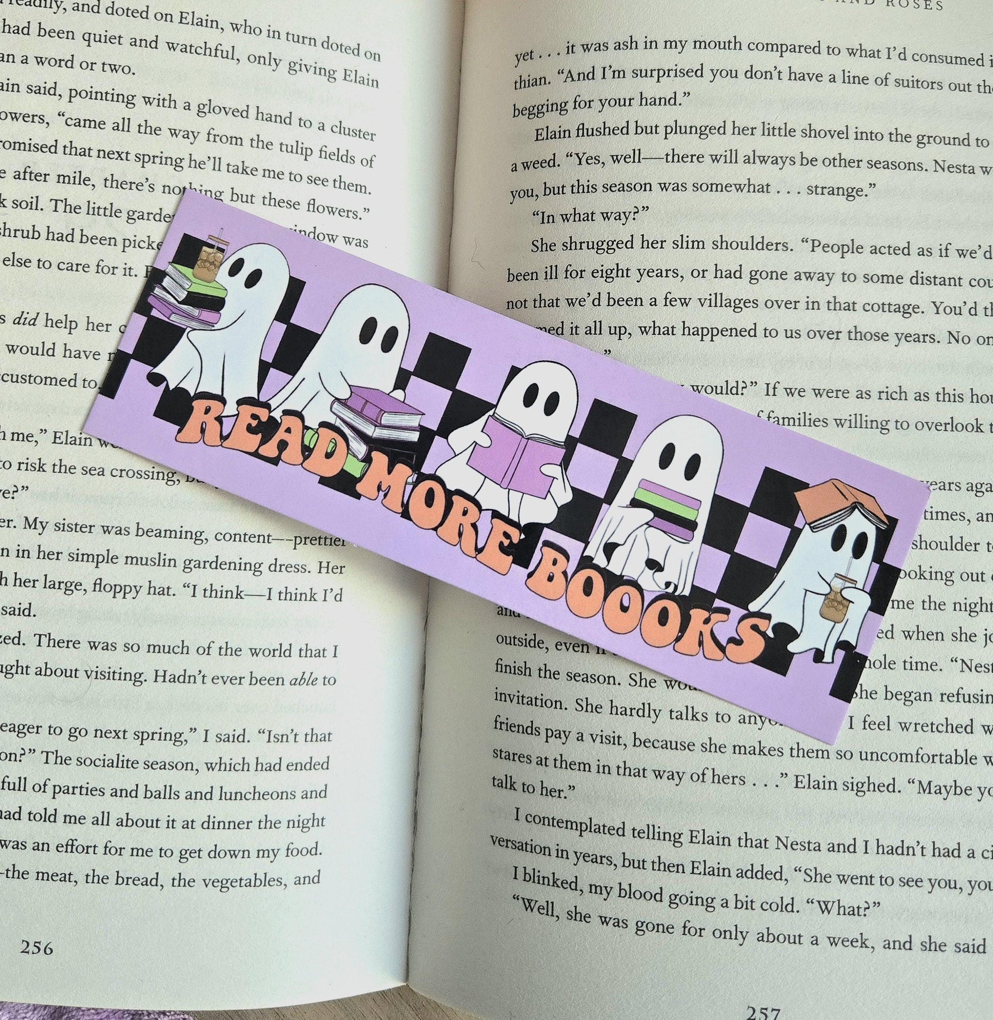 Read More Boooks Ghostie - Bookmark | readers | bookish merch | bookish gifts | ghosts | books | bookstagram | page holder | whimsy