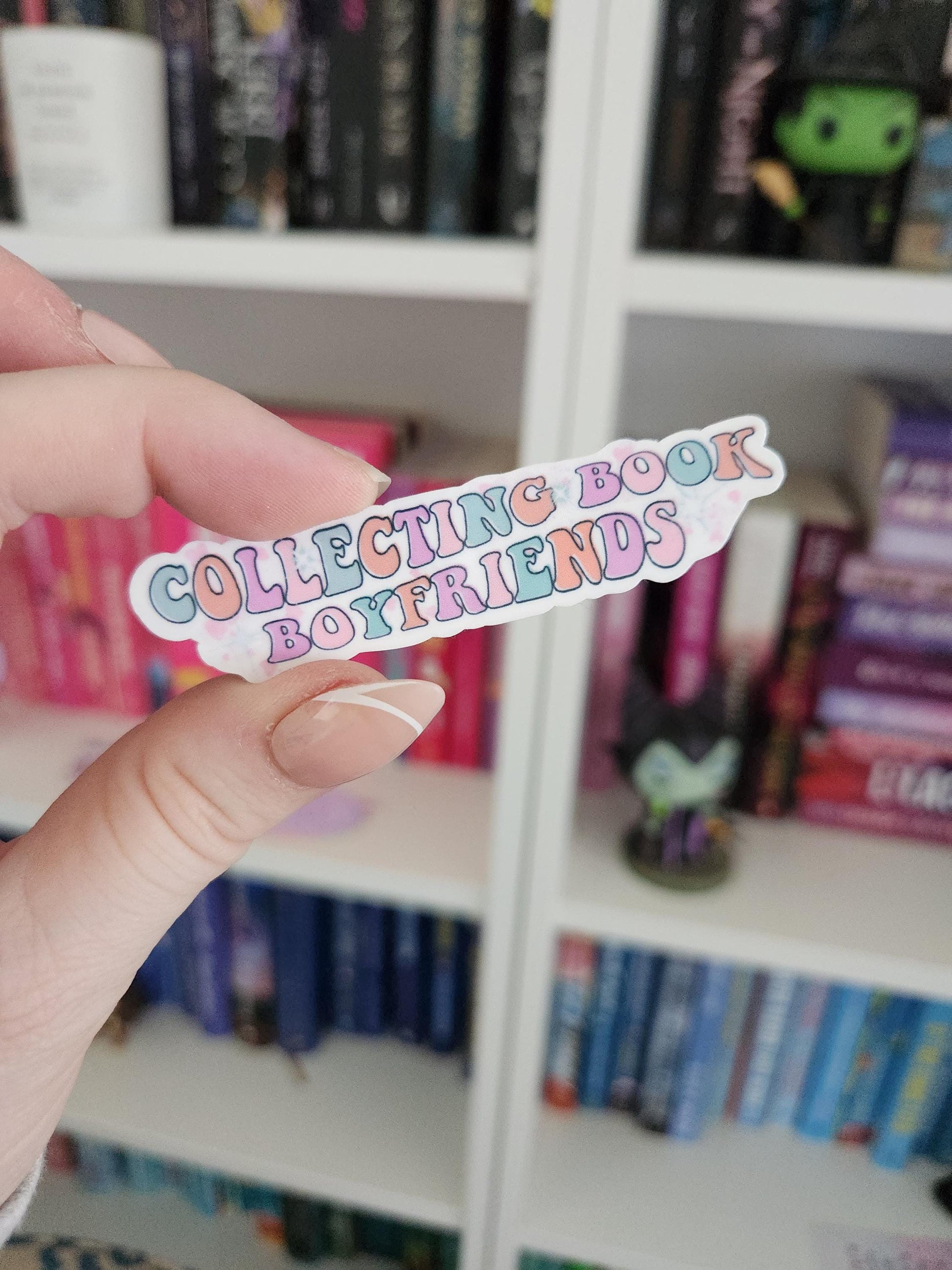 Collecting book boyfriends- Sticker | bookish sticker | books | reader | retro | bookish gifts | booktok | bookstagram