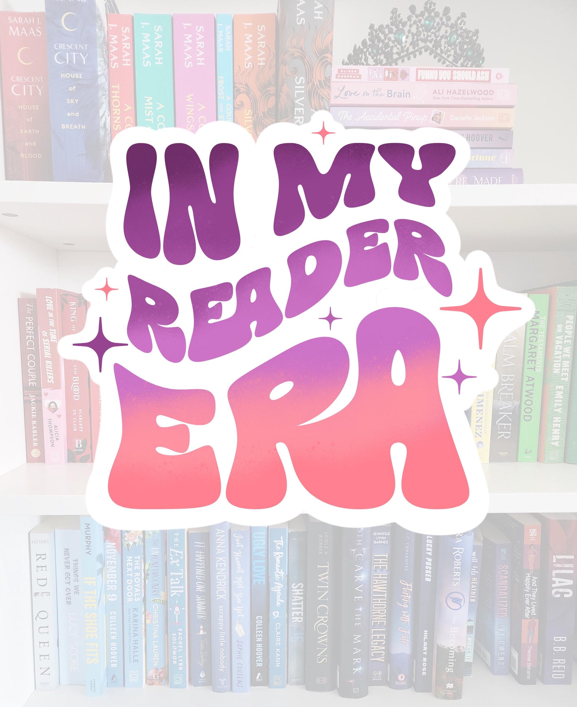 In my reader era - bookish sticker / booktok / book addict / water resistant | bookish gifts | books | bookish | t.swift | swifte