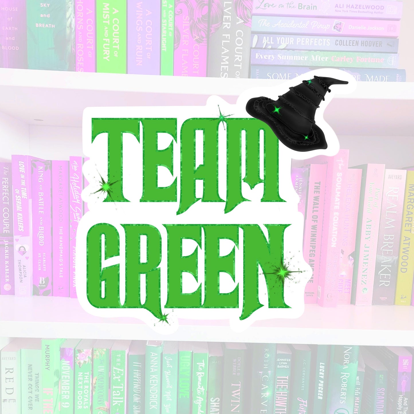 Team Green - WICKED inspired - Sticker | bookish | bookish gifts | reader | laptop stickers | kindle sticker | Elphaba