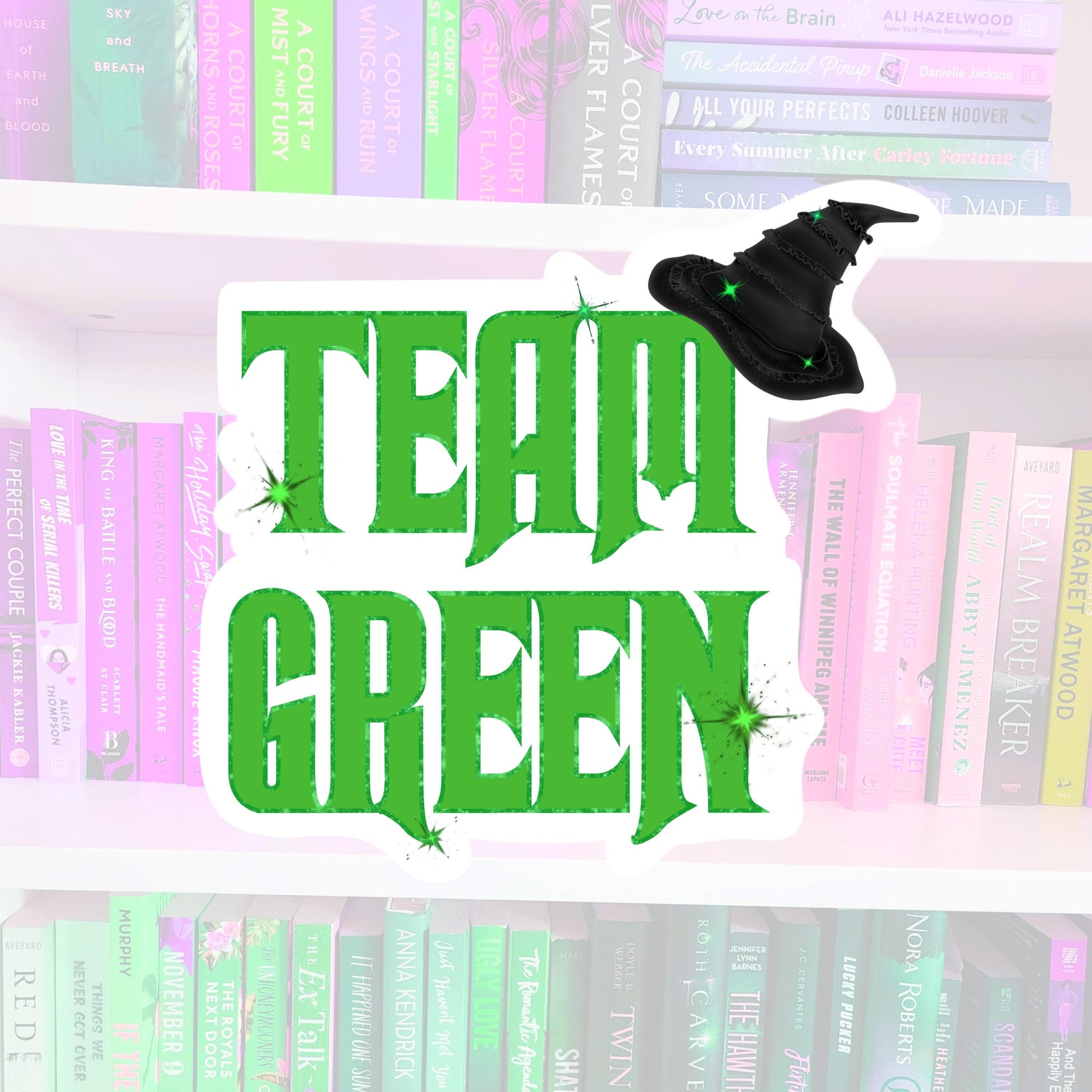 Team Green - WICKED inspired - Sticker | bookish | bookish gifts | reader | laptop stickers | kindle sticker | Elphaba