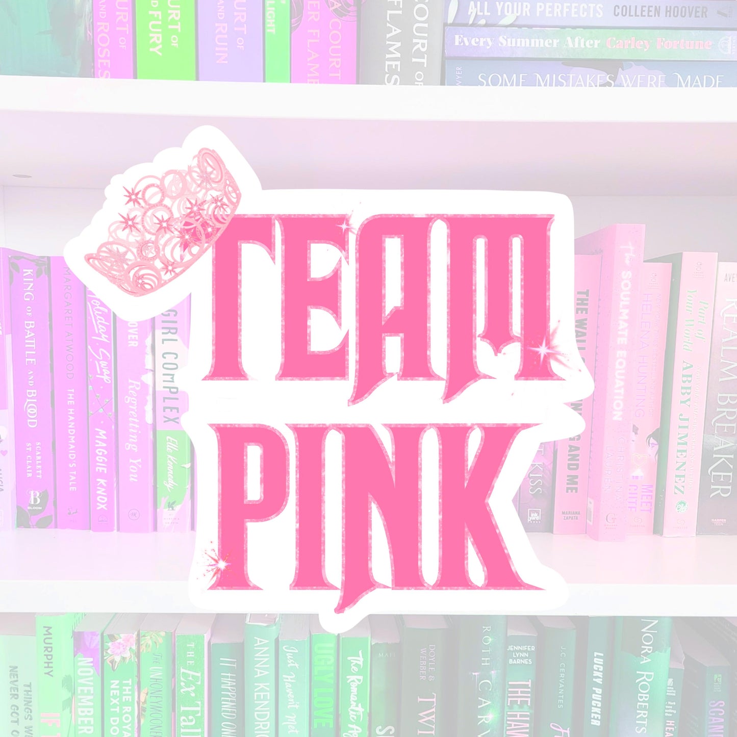 Team Pink - WICKED inspired - Sticker | books | bookish gifts | reader | laptop stickers | kindle sticker | Elphaba | Glinda
