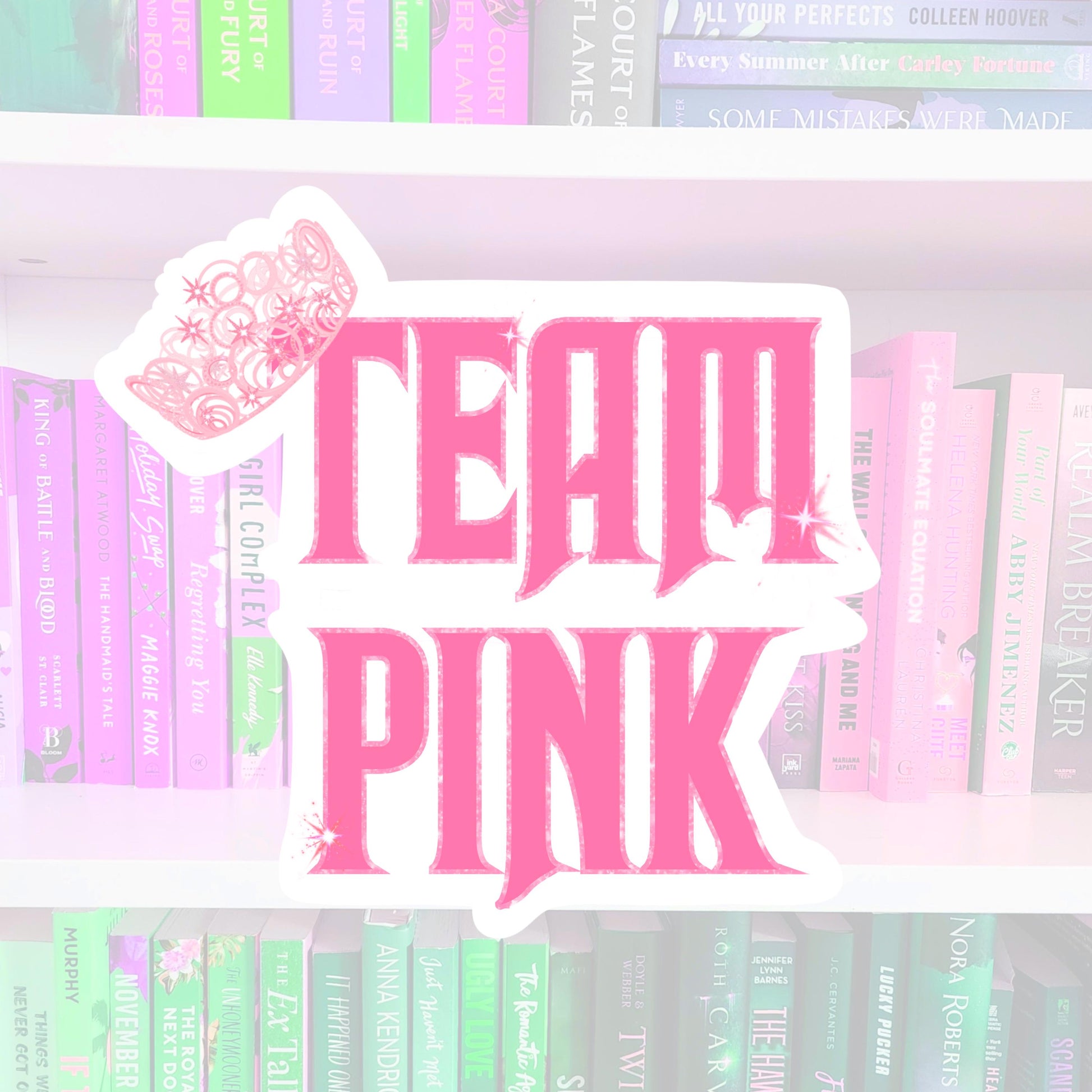 Team Pink - WICKED inspired - Sticker | books | bookish gifts | reader | laptop stickers | kindle sticker | Elphaba | Glinda