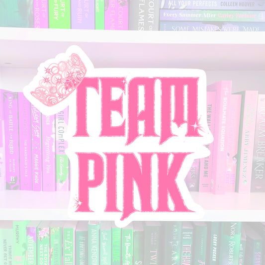Team Pink - WICKED inspired - Sticker | books | bookish gifts | reader | laptop stickers | kindle sticker | Elphaba | Glinda
