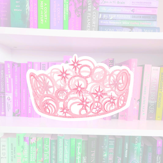 Bubble Crown - WICKED inspired - Sticker | books | bookish gifts | reader | laptop stickers | kindle sticker | Elphaba | Glinda