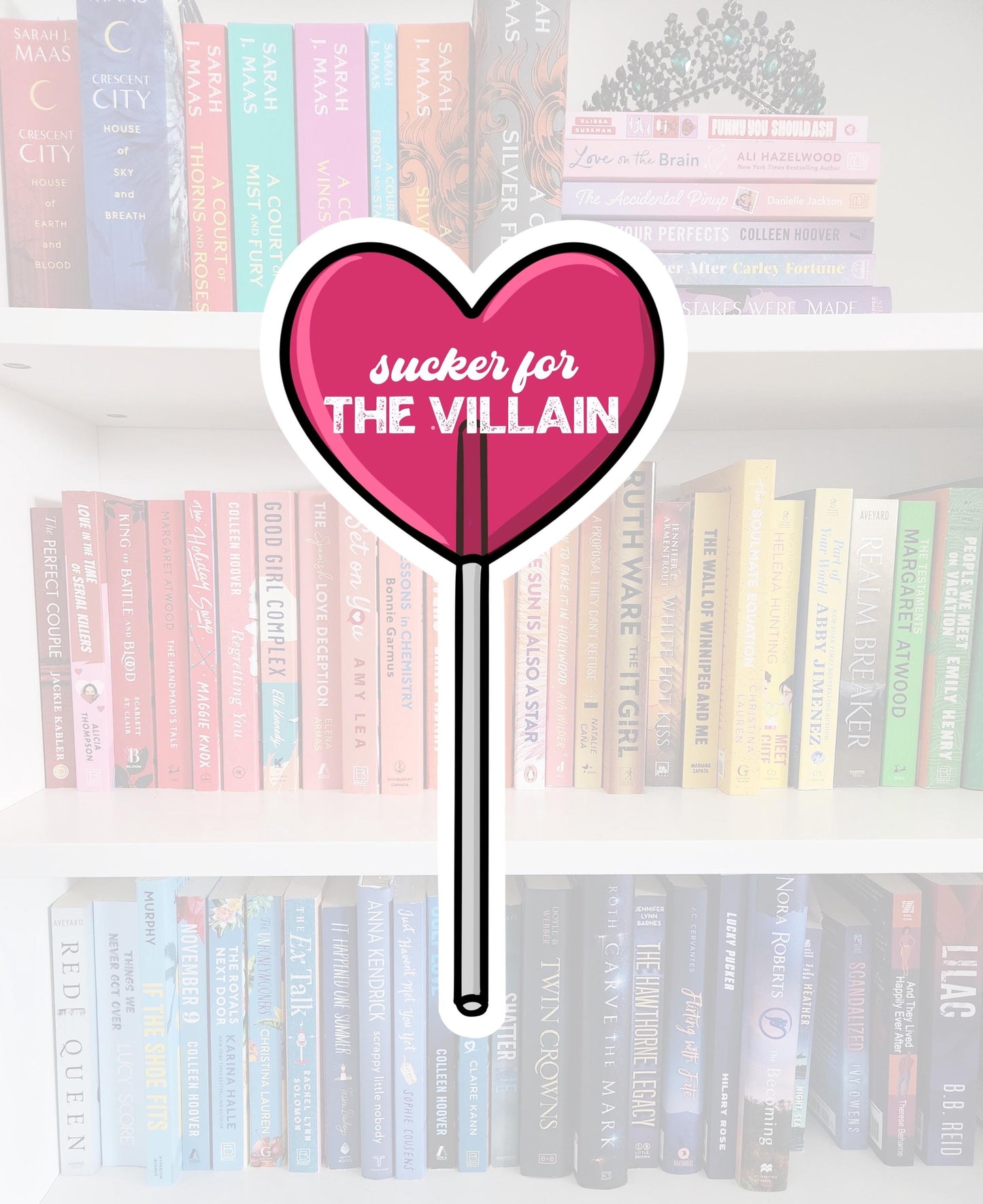 Sucker For The Villain - bookish stickers / booktok / book addict / whimsy / reader / water resistant | bookish gifts | kindle