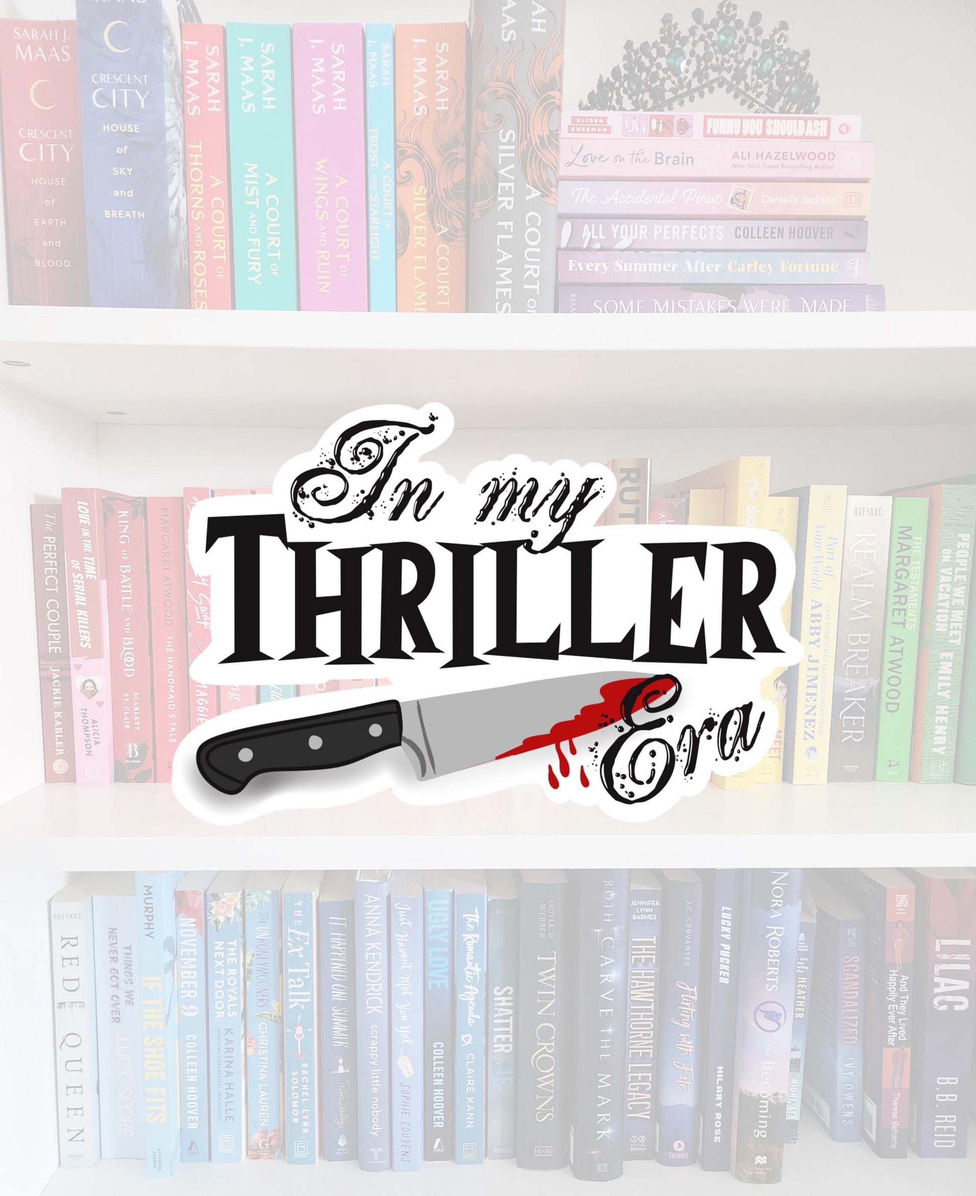 In My Thriller Ea - bookish sticker / booktok / book addict / water resistant | bookish gifts | books | bookish | kindle | mystery