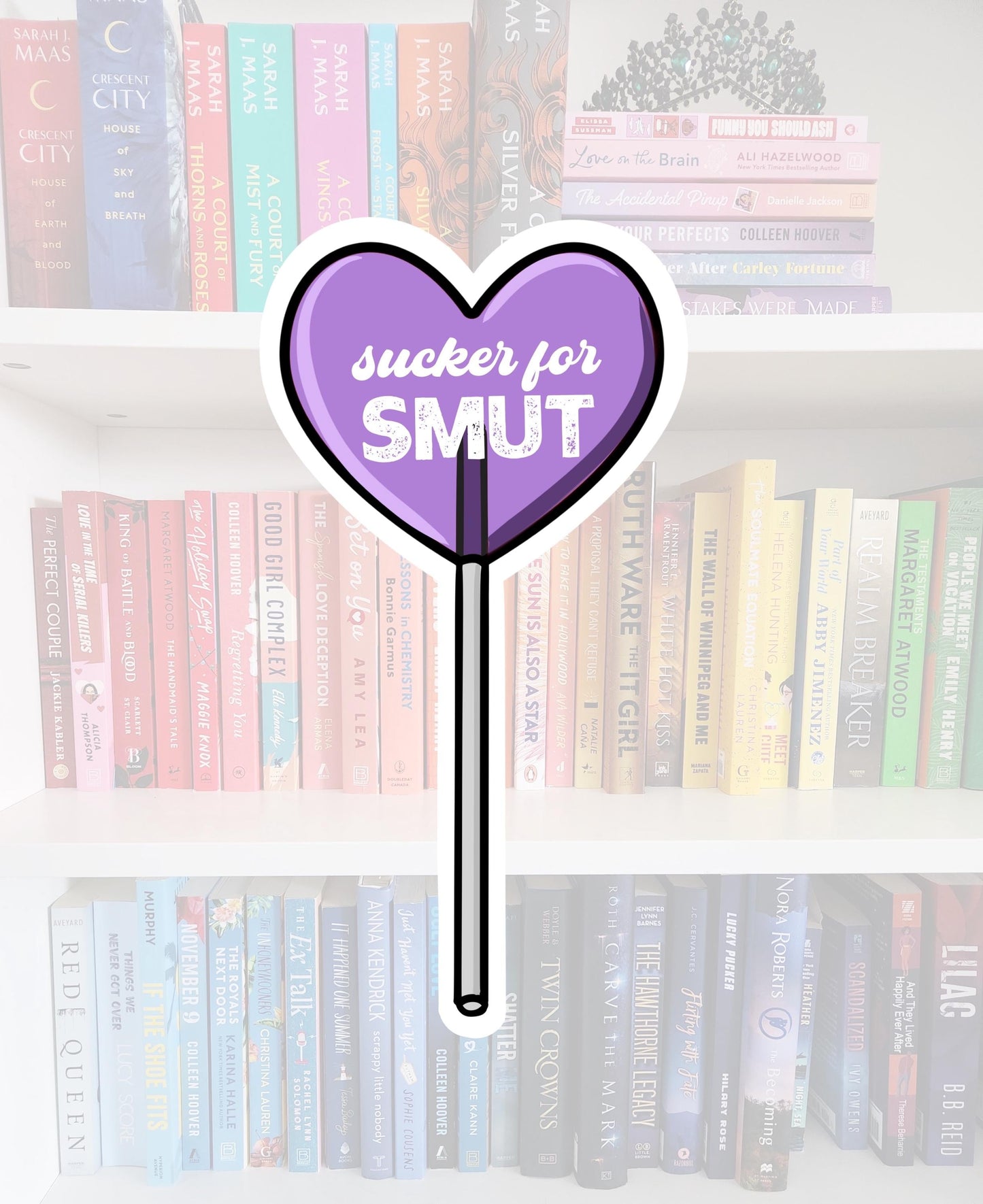 Sucker For Books - bookish stickers / booktok / book addict / whimsy / reader / water resistant | bookish gifts | kindle