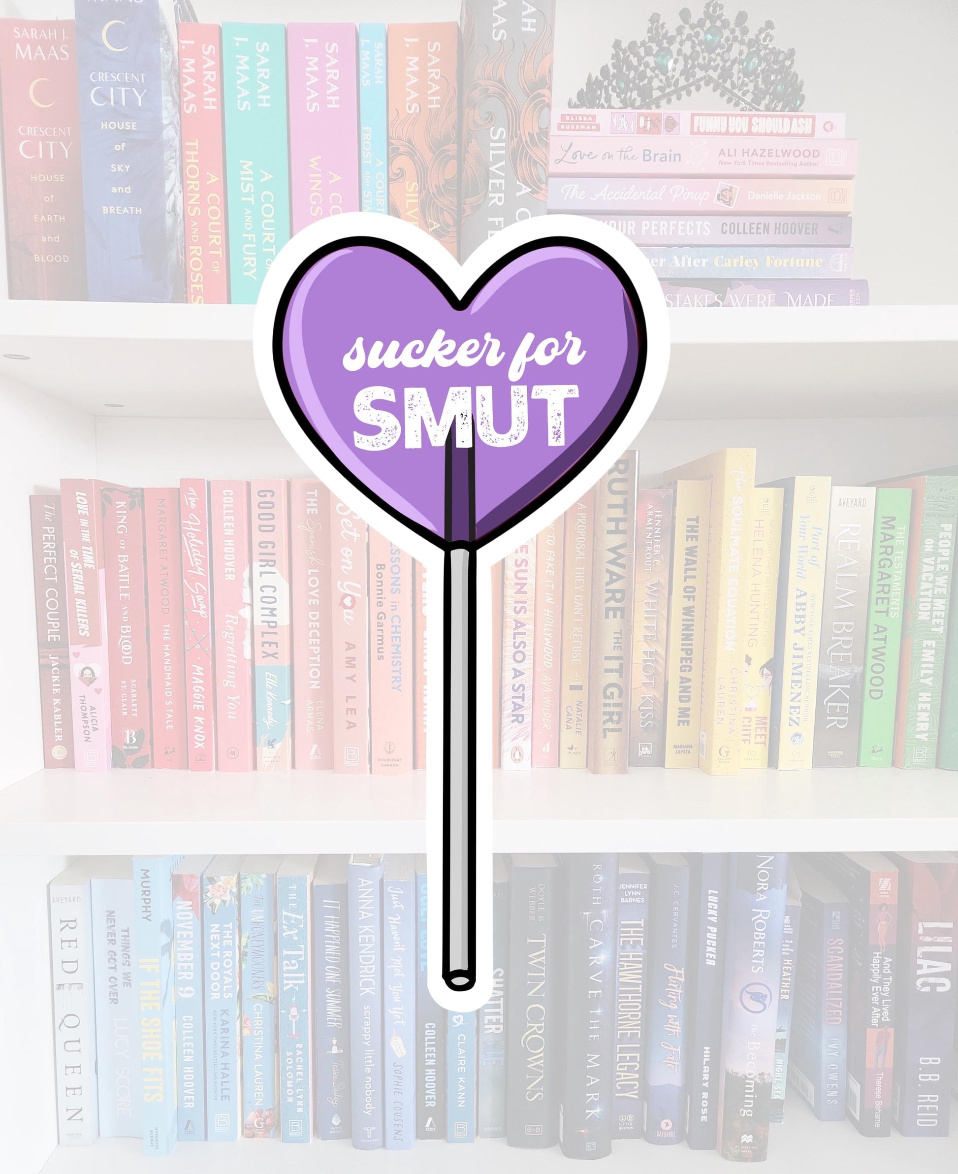 Sucker For Books - bookish stickers / booktok / book addict / whimsy / reader / water resistant | bookish gifts | kindle