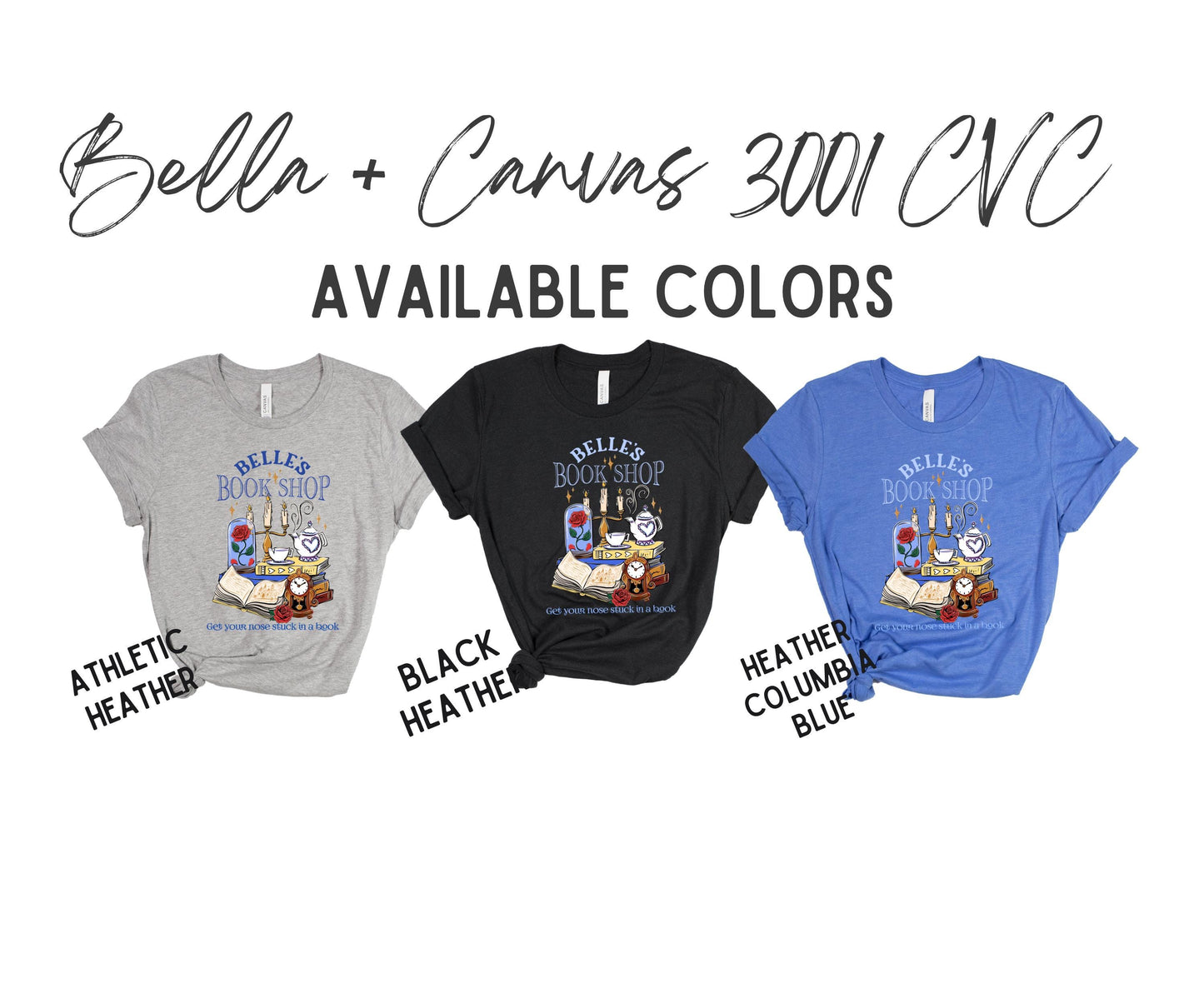 Belle’s Book Shop - Bookish Tee, Reading Shirt, Book Lover T-shirt | bookish gifts | book merch | apparel | tshirts | fairytale