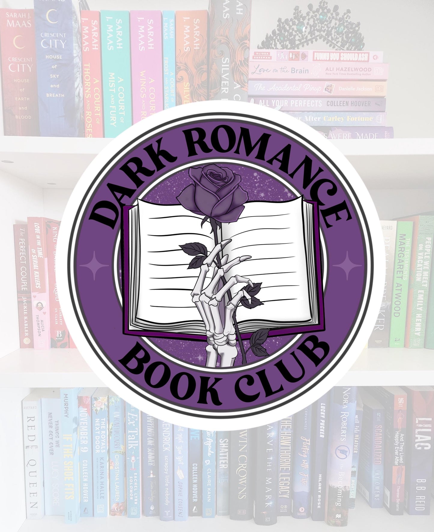 Dark romance book club - bookish stickers / booktok / book addict / reader / water resistant | bookish gifts | kindle
