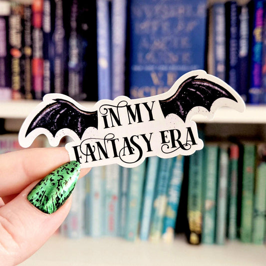 In My Fantasy Era - bookish stickers / booktok / book addict / whimsy / reader / water resistant | bookish gifts / kindle stickers / laptop