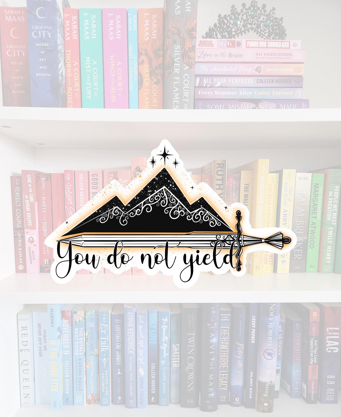 You Do Not Yield - bookish stickers / book addict / whimsy / reader / water resistant | bookish gifts | kindle / laptop / fantasy