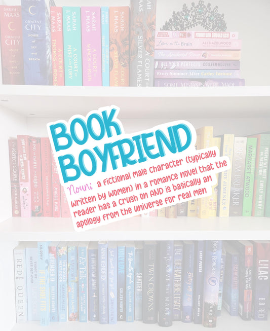 Book Boyfriend definition - bookish sticker | booktok | book addict | reader | water resistant | bookish gifts | kindle stickers | laptop