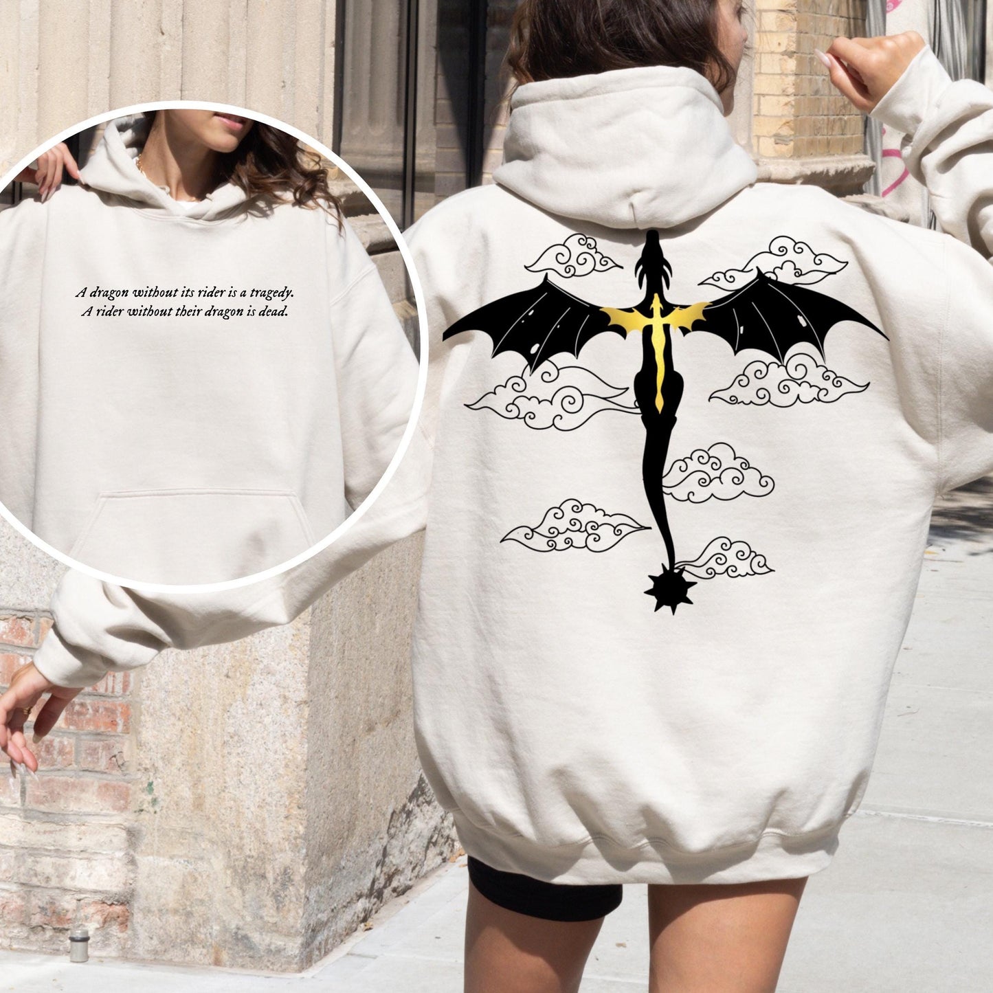 Dragon Tattoo Hoodie | Bookish Fantasy Sweater