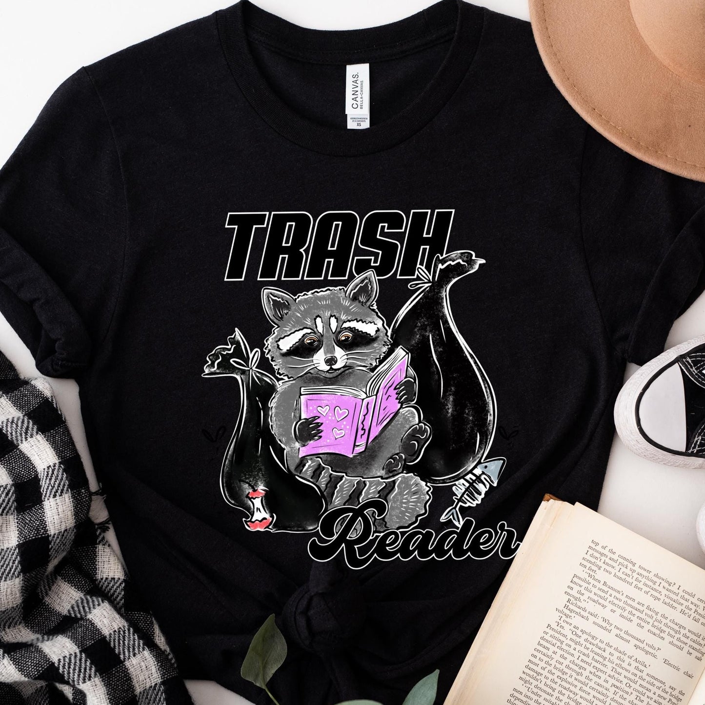 Trash Reader - Bookish Tee, Reading Shirt, Book Lover T-shirt | bookish gifts | book merch | apparel | tshirts