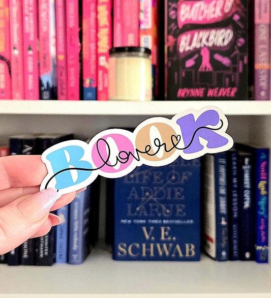 Book Lover - bookish stickers | books | reader | water resistant | bookish gifts | kindle stickers | laptop | Booktrovert | book merch