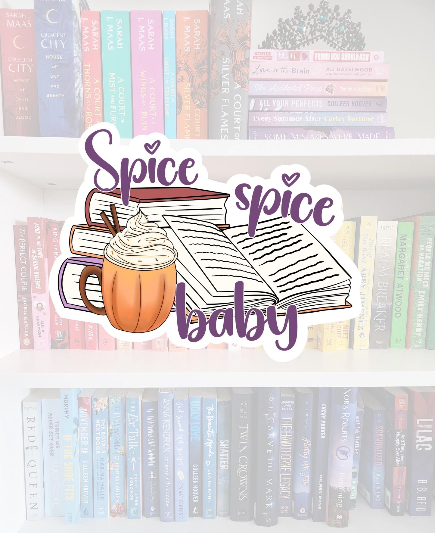 Spice, Spice Baby - bookish stickers / booktok / book addict / reader / water resistant | bookish gifts | kindle | laptop | fall stickers