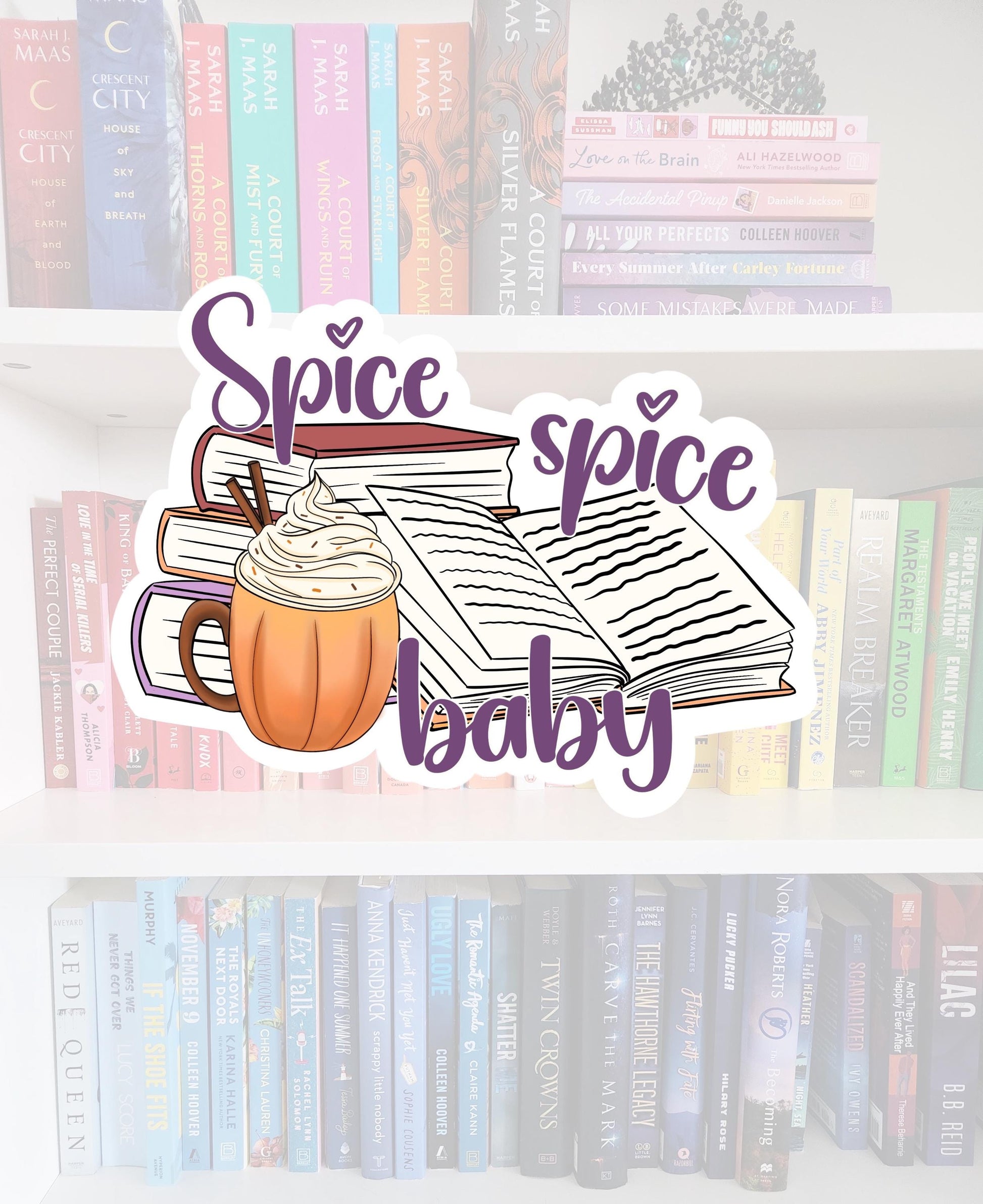 Spice, Spice Baby - bookish stickers / booktok / book addict / reader / water resistant | bookish gifts | kindle | laptop | fall stickers