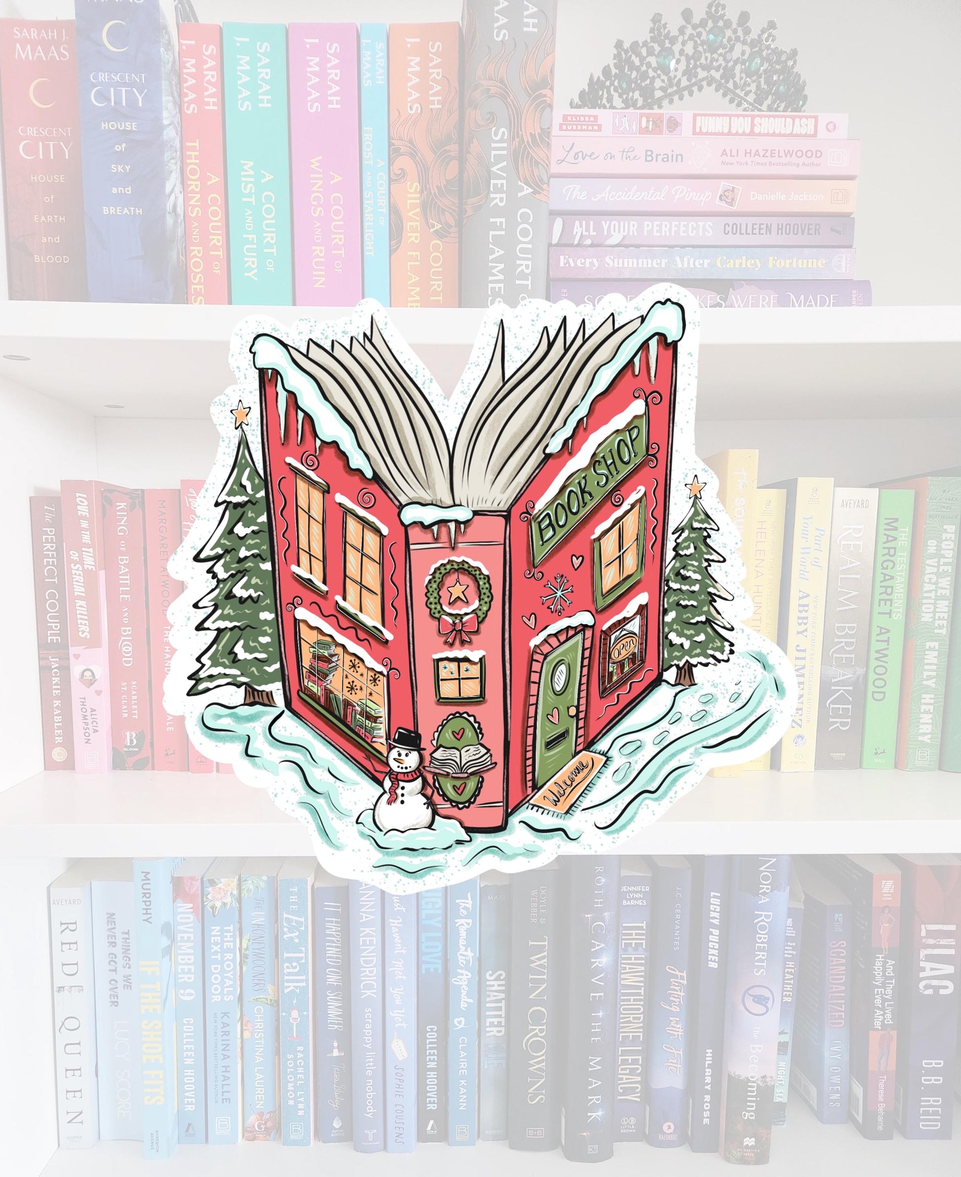 Book Shop - STICKER | bookish | booktok | reader | bookaddict | booktok | bookish gifts | holiday | Christmas