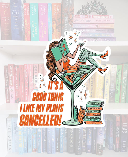 CANCELLED! - bookish sticker / booktok / book addict / water resistant | bookish gifts | books | bookish | t.swift | swifte