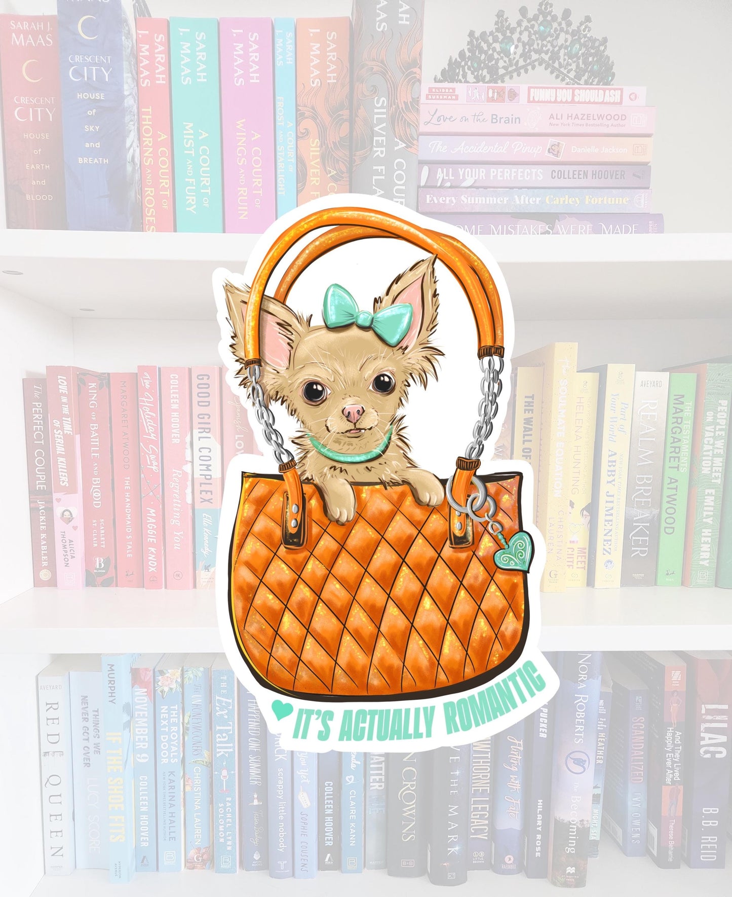 Like a toy chihuahua barking at me from a tiny purse- vinyl sticker / water resistant | gifts | t.swift | swifte | actually romantic