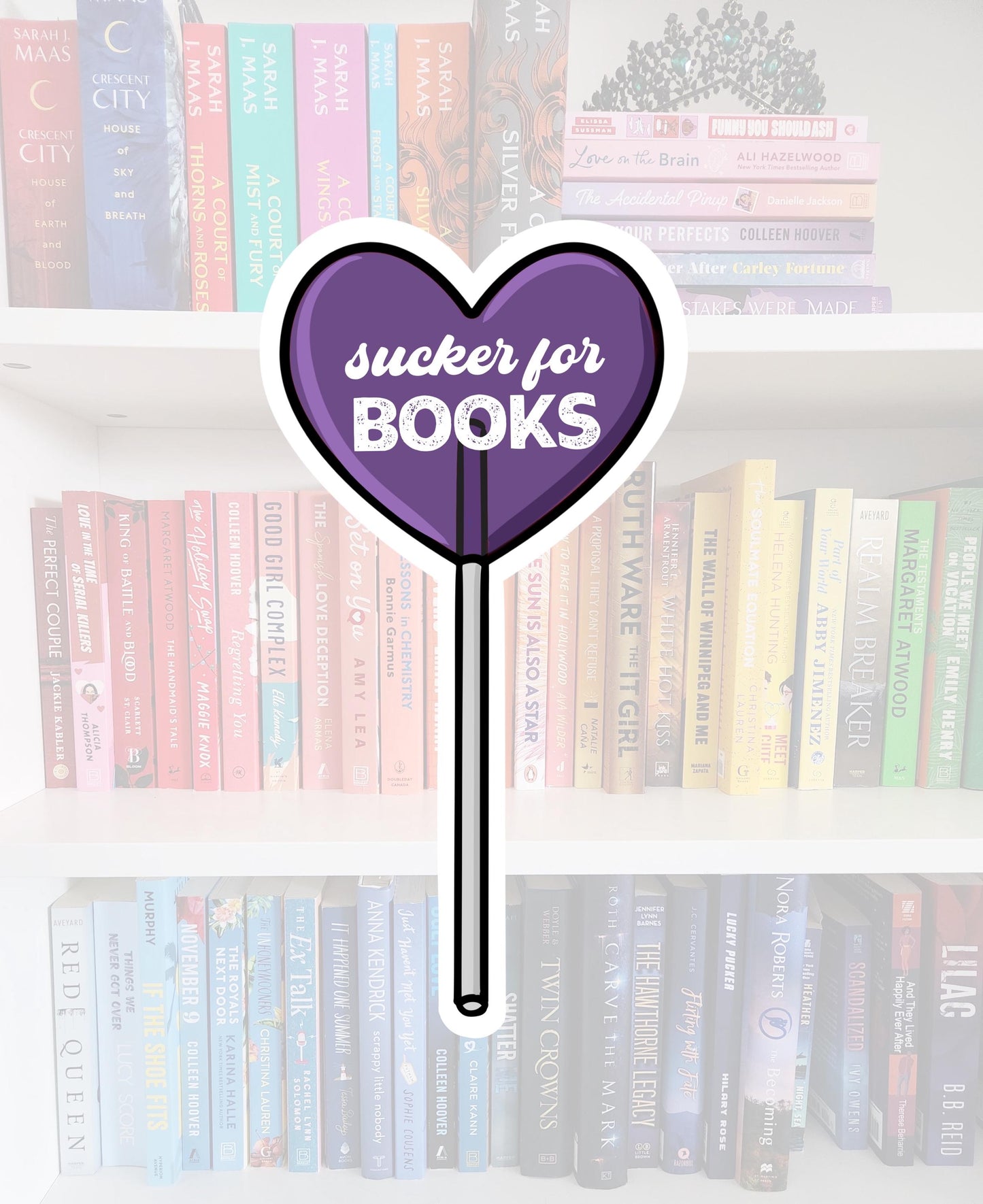 Sucker for… - bookish stickers / booktok / book addict / whimsy / reader / water resistant | bookish gifts | kindle