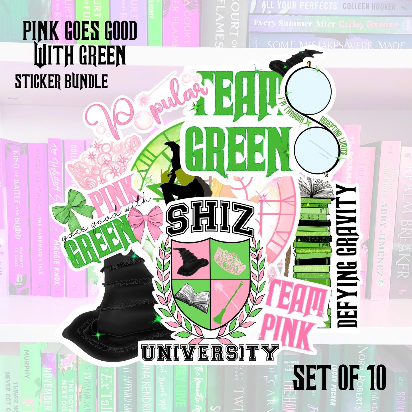 Wicked Inspired Sticker Bundles | Book Lover Laptop Stickers | kindle stickers | water resistant
