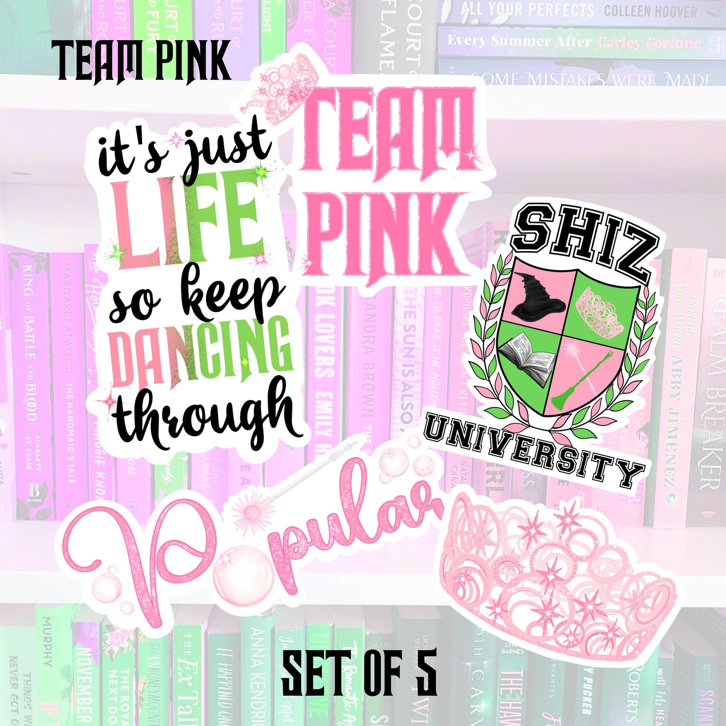 Wicked Inspired Sticker Bundles | Book Lover Laptop Stickers | kindle stickers | water resistant