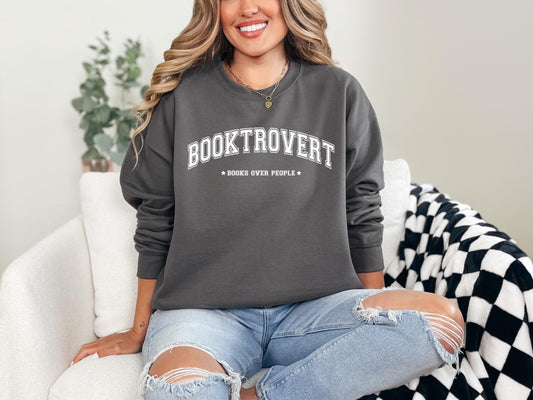 Booktrovert crewneck | Bookish sweater | Reading Shirt | Clothing | bookish gifts | sweater | bookish merch