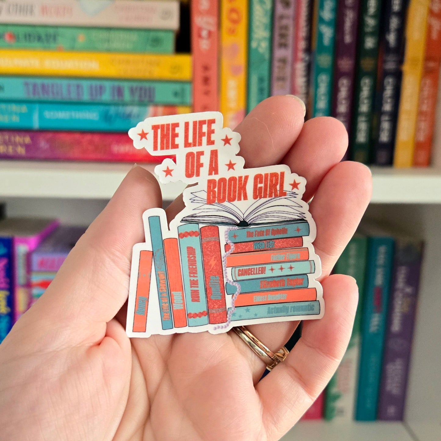 The Life Of A Book Girl - vinyl sticker